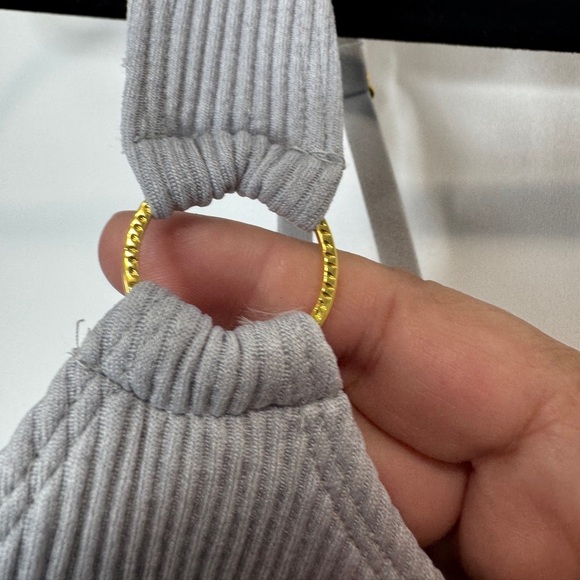 Aerie Ribbed Bra Grey - Picture 7 of 12